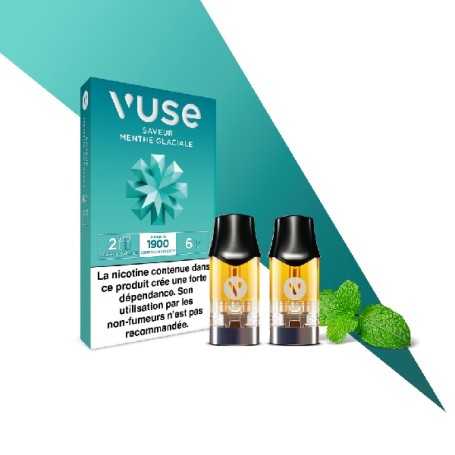 Menthe Glaciale 2 recharges Vuse à 5.49€ seulement – Offre promo, prix cassé, petit prix !
