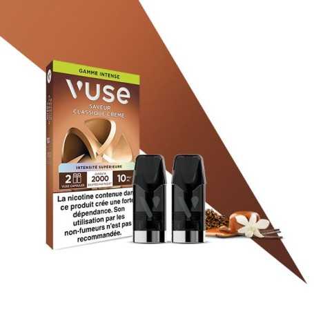 Classique Crème 2 recharges Vuse à 5.49€ seulement – Offre promo, prix cassé, petit prix !