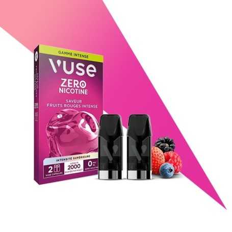 Fruits Rouges Intense 2 recharges Vuse à 5.49€ seulement – Offre promo, prix cassé, petit prix !