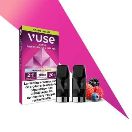 Fruits Rouges Intense 2 recharges Vuse à 5.49€ seulement – Offre promo, prix cassé, petit prix !