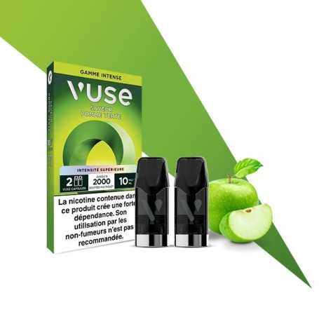 Pomme Verte 2 recharges Vuse à 5.49€ seulement – Offre promo, prix cassé, petit prix !