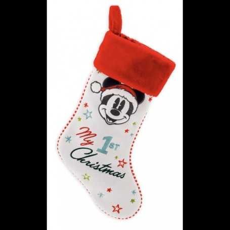 Chaussette de Noël « Mon 1er Noël » Mickey –Disney Mickey Mouse Vintage Christmas Baby Stocking